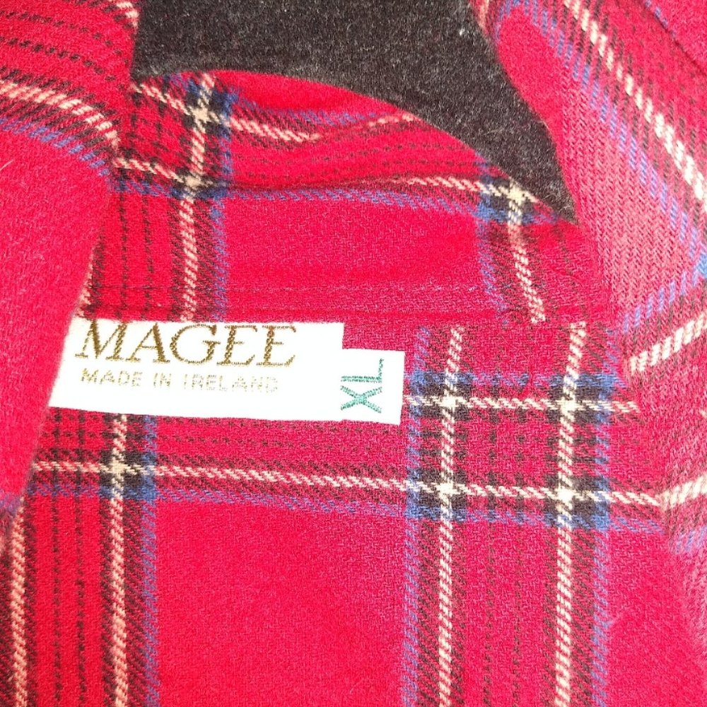 Irish Flannel Robe (Color Red Plaid, Size XL) - Picture 3 of 5